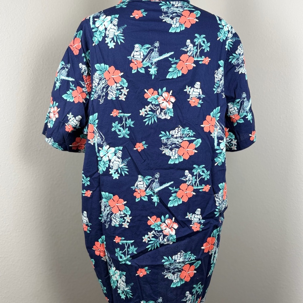 Star Wars Mens Hawaiian Cmao Aloha Shirt L- Stormtroopers - Picture 2 of 12